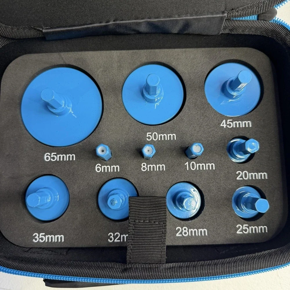 ZNXIMER Diamond Hole Saw Core Drill Bit 11 Piece‎ Set 6-65mm Blue Tile Ceramic